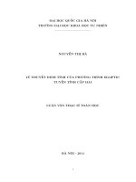 Lý thuyết định tính của phương trình elliptic tuyến tính cấp hai 