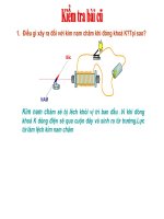 SỰ NHIỄM TỪ CỦA SẮT, THÉP   NAM CHÂM ĐIỆN