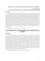 HỆ TRUY vấn ẢNH sử DỤNG CHỮ ký mờ và cây FS TREE 