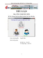 Chương trình lưu điểm của sinh viên theo môn học