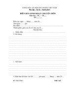 Biên bản sinh hoạt chuyên môn tổ