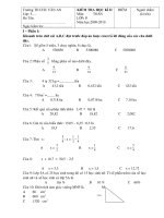 Đề và đáp án kiểm tra cuối năm môn toán 5.doc