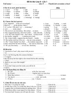 Đề thi thử vào lớp 10 lần 1