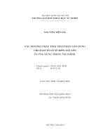 Các phương pháp tính tích phân gần đúng cho hàm số có số biến rất lớn và ứng dụng trong tài chính 