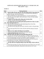 Đáp án Môn Lịch Sử 6    HK II năm học 2010   2011