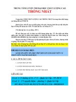 CƠ HỘI LÀM VIỆC LƯƠNG CAO CHO GV