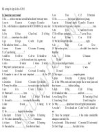 bài tập trắc nghiệm hay thi vào lớp 10