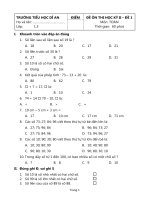 Đề ôn tập HK2   Toán 1
