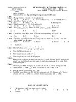 đề thi học kỳ II có dap án