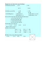Đề kiểm tra toán lớp 2 cuoi nam 2010 2011.doc