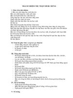 Phân công từng cá nhân từng bộ phận thu thập minh chưng hang năm