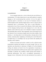 LV   An investigation into the pronunciation of English stops experienced by the students at Tuy Hoa industrial college