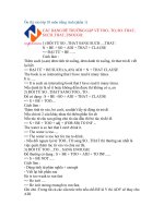 cách chuyển đổi câu hay và chi tiết