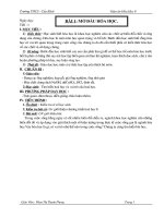 Tiết 1  Bài 1: MỞ ĐẦU HÓA HỌC.