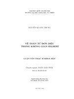 Về toán tử đơn điệu trong không gian hilbert 