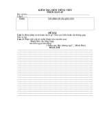 kiểm tra 1 tiết tiếng việt