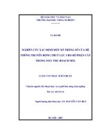 Nghiên cứu xác định một số thông số của hệ thống truyền động thuỷ lực cho bộ phận cắt trong máy thu hoạch mía