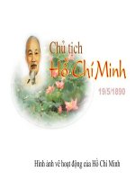 Bộ sưu tập những hình ảnh về hoạt động của Chủ tịch Hồ Chí Minh