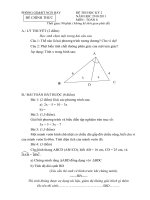 Đề thi học kỳ 2 khối 8 năm học 2010 2011