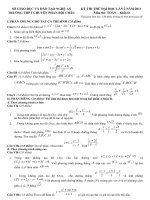 ĐỀ THI THỬ ĐH LÂN 2 CHUYÊN PBC VÀ ĐA KD