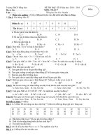 ĐỀ THI TOÁN 7 HOC KÌ II NĂM HỌC 2010   2011
