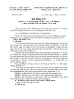 ke hoach lam cho moi truong sach hon