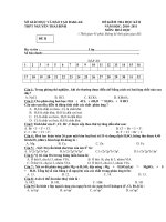 de thi hoc ki II hoa 10