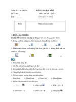 đề kiểm tra tin 4 học kì II