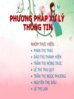 phương pháp xư lý thông tin