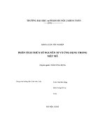 Khoá luận tốt nghiệp phân tích thừa số nguyên tố và ứng dụng trong mật mã 