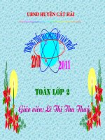 Giao an Toan lop 2: Bảng nhân 2