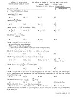 ĐỀ THI HOC KÌ II TOÁN 11 NÂNG CAO