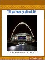 Thế giới tham gia GIỜ TRÁI ĐẤT