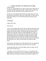 Cách làm bài Nghị luận xã hội