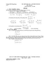 Đề kiểm tra đại số 9 chương 3