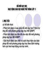 Đổi mới dạy học nghề phổ thông