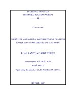 Nghiên cứu một số thông số ảnh hưởng tới quá trình ép viên thức ăn nổi cho cá năng suất 300 kg