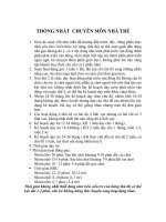 sườn giáo án các bộ môn nhà trẻ