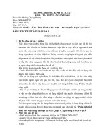 phân tích tình hình cho vay trung, dài hạn tại ngân hàng tmcp việt á, pgd quận 9.