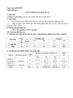 Đề KT Vật lí 7 KH II theo chuẩn áp dụng cho vùng cao