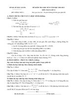 Đề, Đáp án Toán 11 HKII2010 2011