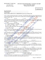 de thi dh khoi B 2007