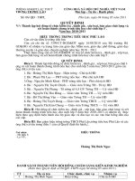 Quyết định thành lập hội đồng kiểm tra và bàn giao chất lượng học sinh lớp 5