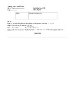 Bài kiểm tra 1 tiết lớp 10 cơ bản chương 4