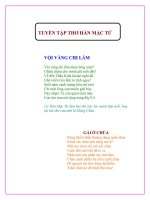 Tuyển tập thơ Hàn Mặc Tử