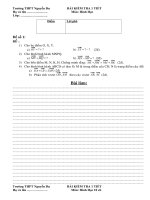 Bài kiểm tra 1 tiết lớp 10 cơ bản