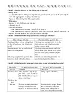 De cuong on tap sinh 11  day du