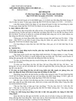 Kế hoạch tổ chức Lễ kỷ niệm 70 năm ngày thành lập Đội TNTP HCM