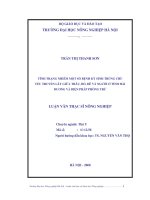 tình trạng nhiễm một số bệnh ký sinh trùng chủ yếu truyền lây giữa trâu, bò, dê và người ở tỉnh hải dương và biện pháp phòng trừ