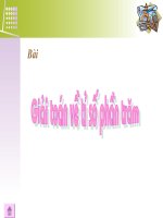 Giải toán tỉ số phần trăm